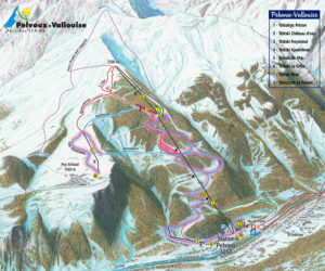 Plan des pistes Pelvoux-Vallouise Plan des pistes Pelvoux-Vallouise