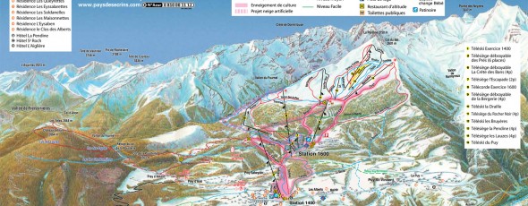 Plan des pistes Puy Saint Vincent