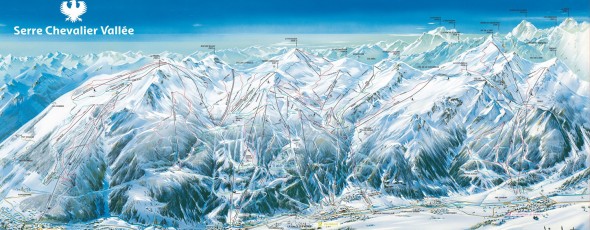 Plan des pistes Serre Chevalier 2010-2011