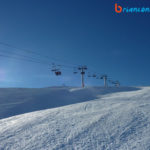 Dernière partie de la ligne vue de la piste rouge des Sources