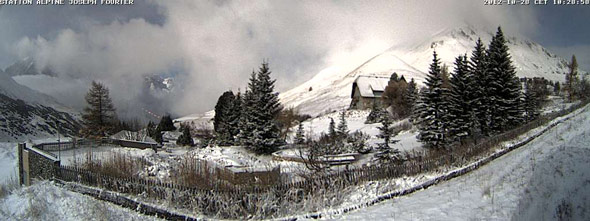 webcam col du lautaret 28 octobre 2012