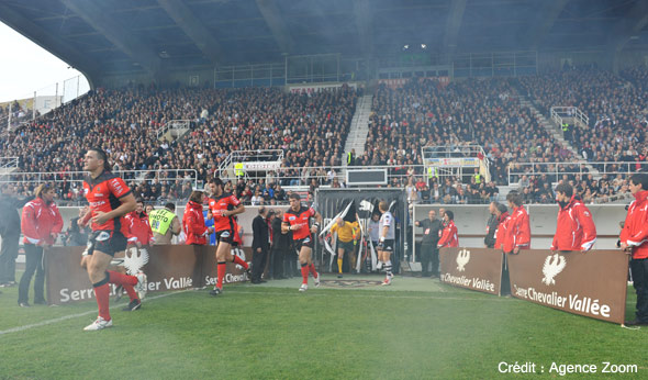 Serre Chevalier Vallée partenaire du match Toulon - Brive en 2010