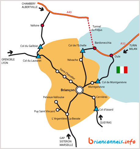 carte accès brianconnais
