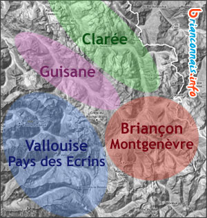carte randonnees en briançonnais
