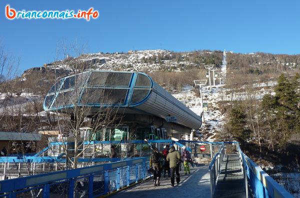 La gare de départ à Briançon