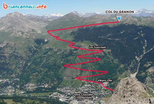 Montée Col du Granon en vélo depuis Serre Chevalier