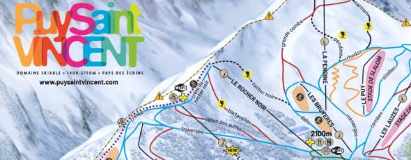 Plan des pistes puy saint vincent