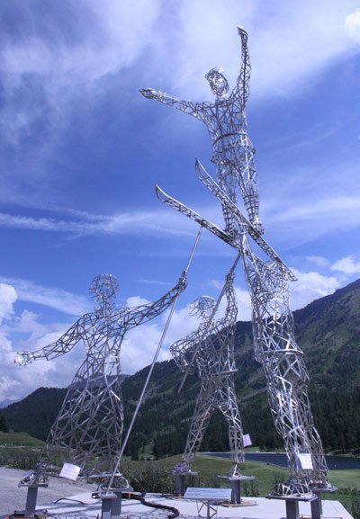 sculpture envol tremplin montgenevre