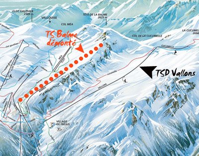 situation télésiège des vallons