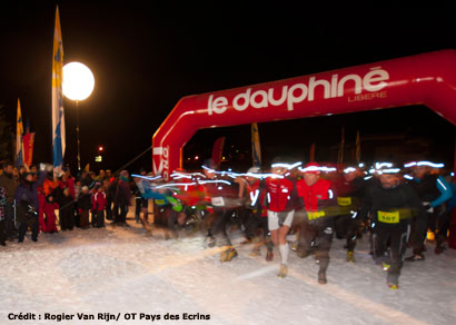 snow trail écrins à pelvoux en décembre 2011