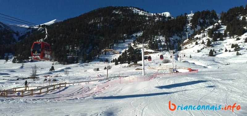 Vue sur la quasi totalité de la ligne