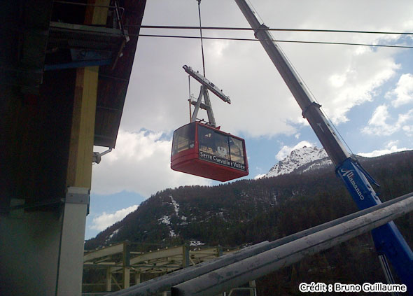 dépose téléphérique serre chevalier le 22 avril 2013