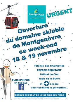 ouverture ski montgenevre