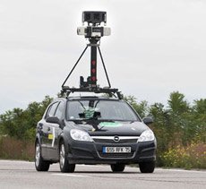 voiture google sur les routes de France