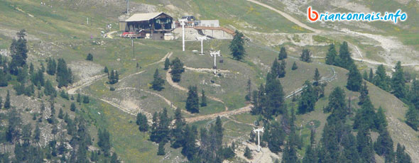 Le haut du parcours depuis l&rsquo;arrivée de la TC du Chalvet