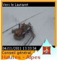 webcam col lautaret 4 novembre 2011