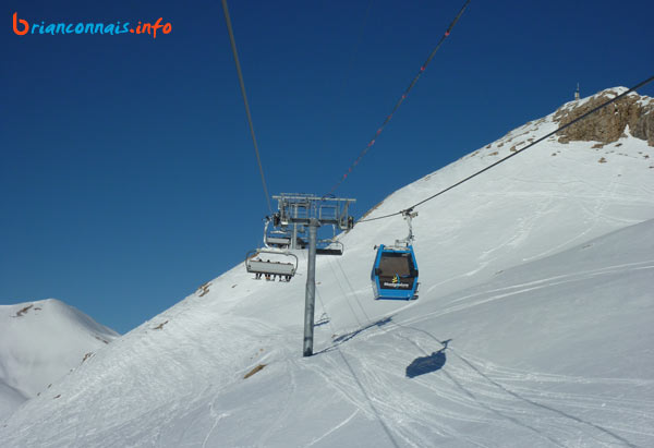 juste avant l’arrivée sous la crête de Serre Thibaud et sa webcam